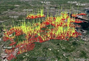Methane leaks Boston area